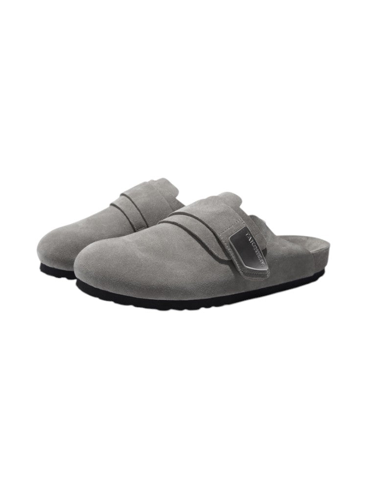 Cowhide Mule Commuter Slippers