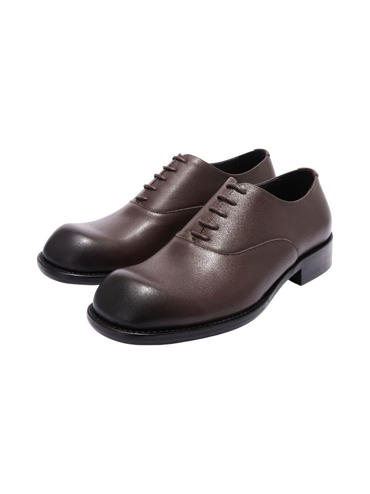 Smoked Leather Derby Shoes