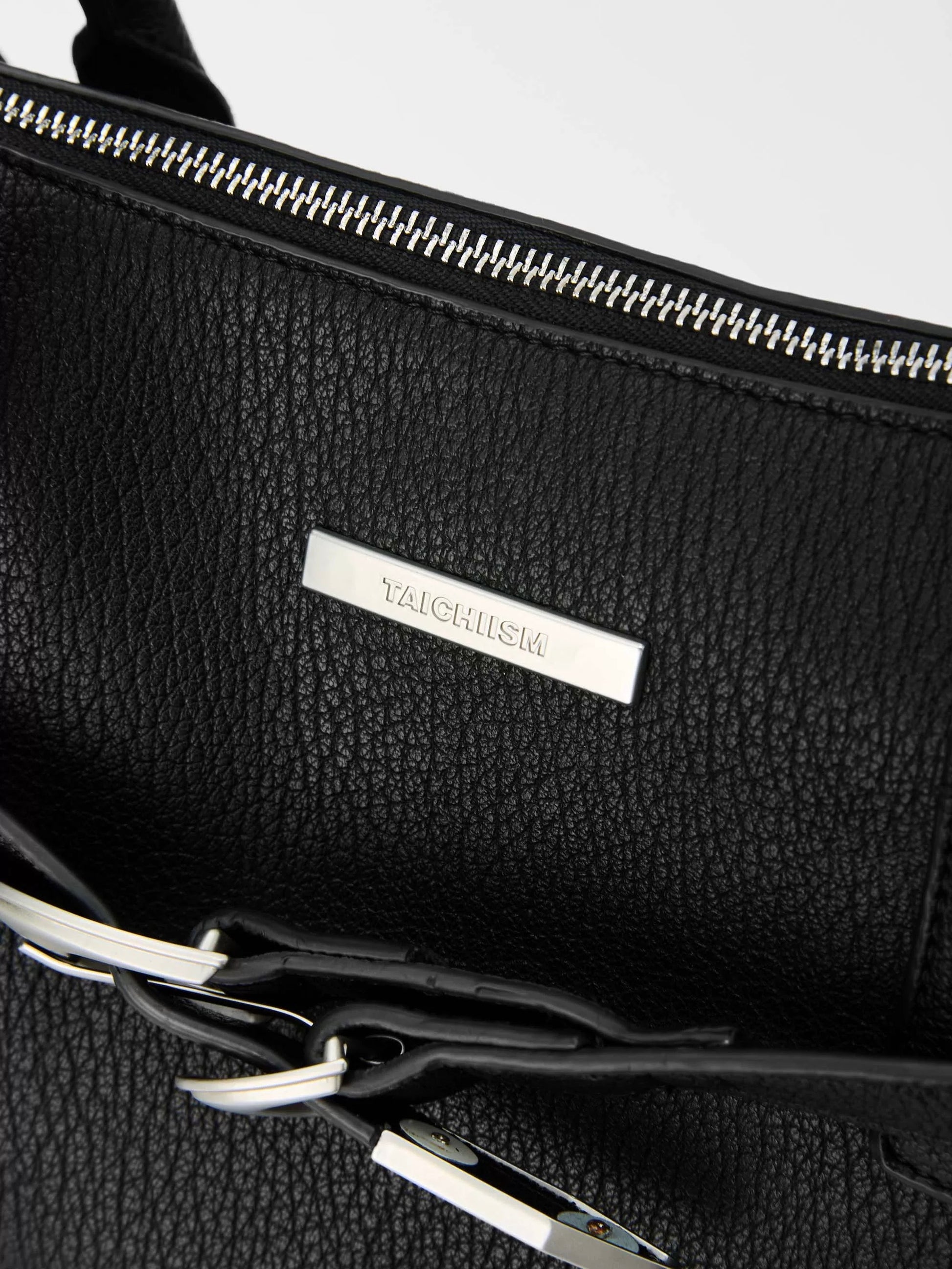 "Ice Pattern" Leather Hand-Held Crossbody Tote Bag