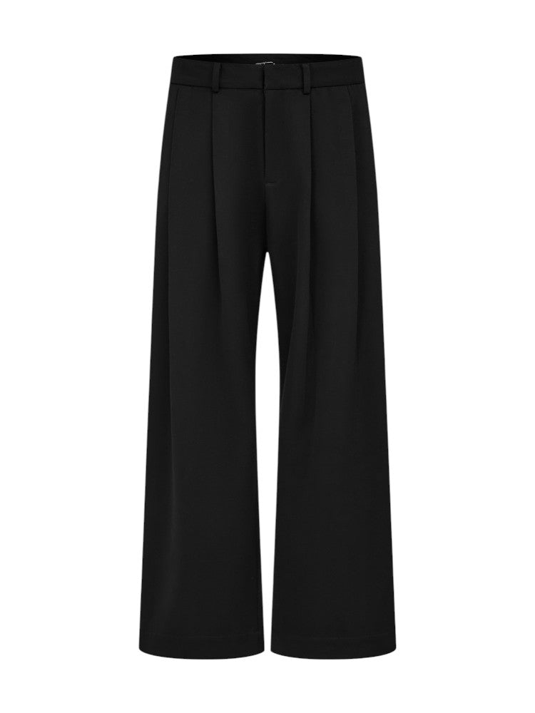 Houndstooth Wool Suit Pants