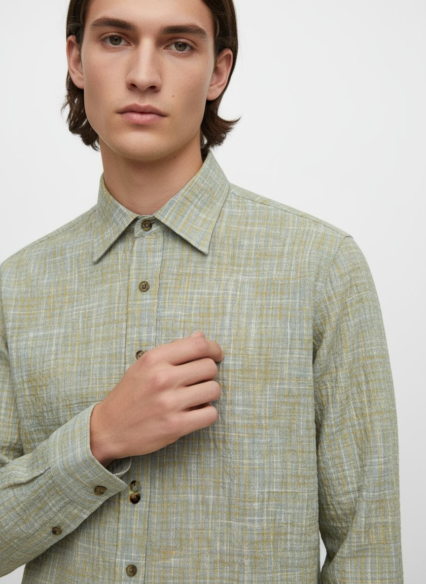 TAICHIISM Shirts & Polo Collection - Minimalist Aesthetic Clothing with Perfect Fit Tailoring, Featuring Mens Sweater Polo, Houndstooth Polo Shirt, Merino Wool Polo, Linen Button Up Shirt, and Linen Shirts Women