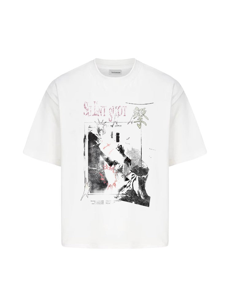 “Rubber Killer” Illustrated Short-Sleeve Shirt
