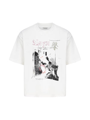 “Rubber Killer” Illustrated Short-Sleeve Shirt