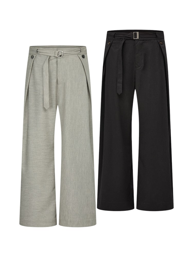 Linen Textured "Zen" Suit Pants