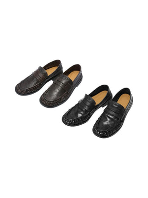 Horsehide Washed Loafers