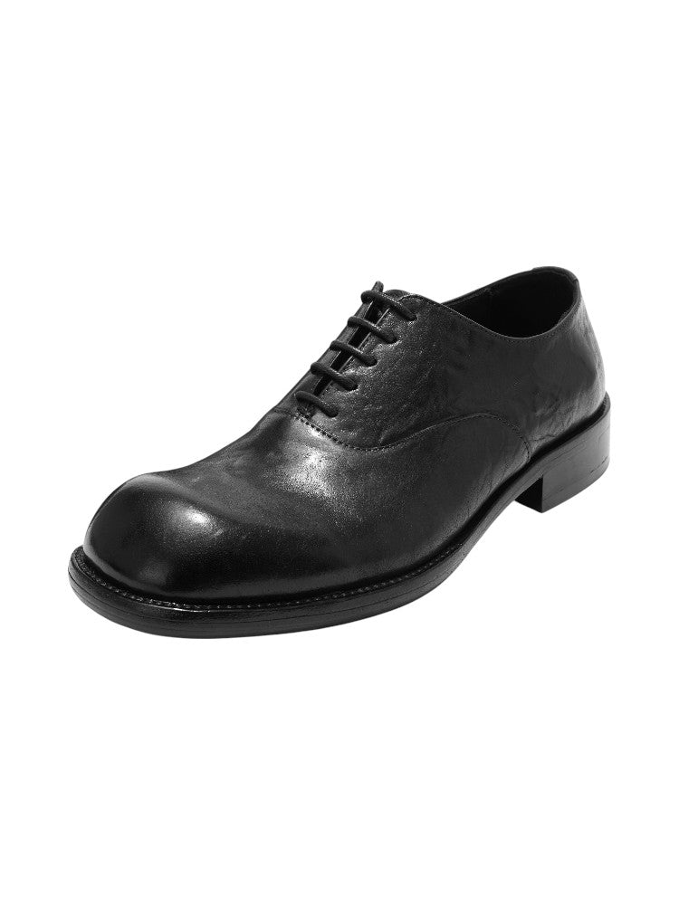 Smoked Leather Derby Shoes