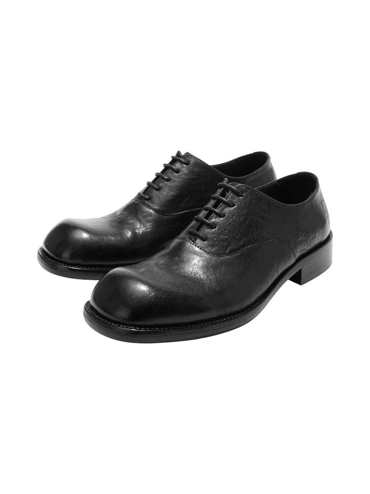 Smoked Leather Derby Shoes