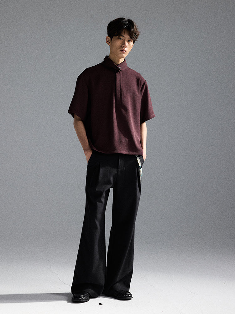"White Green Sword" Polo Short-Sleeve Shirt