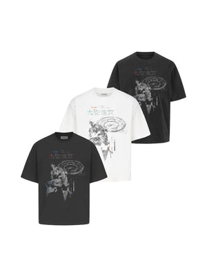 "Taiyi Treasure" Printed Short-Sleeve T-Shirt