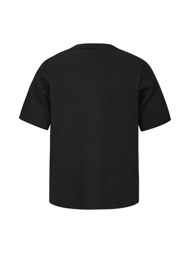 "Yin Yang Dual Color" Wool Knit Short-Sleeve T-Shirts