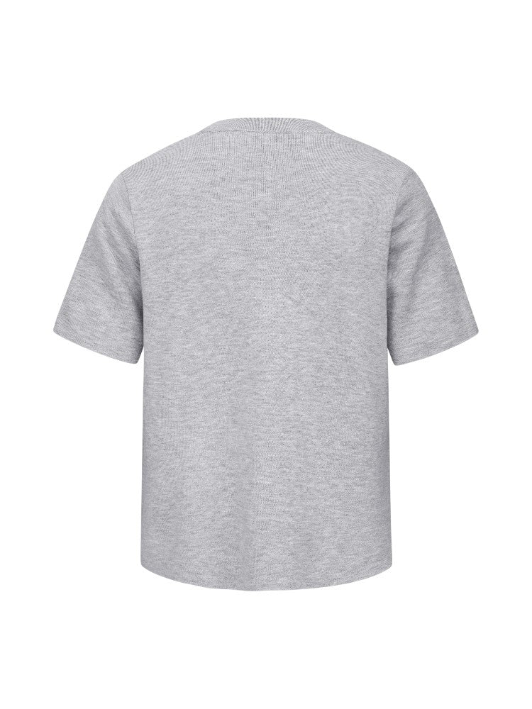 "Yin Yang Dual Color" Wool Knit Short-Sleeve T-Shirts