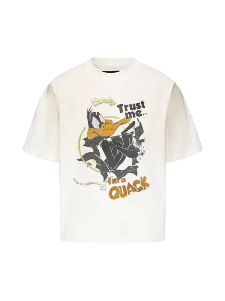 Water Washed Distressed Duffy Duck Short-Sleeve T-Shirt