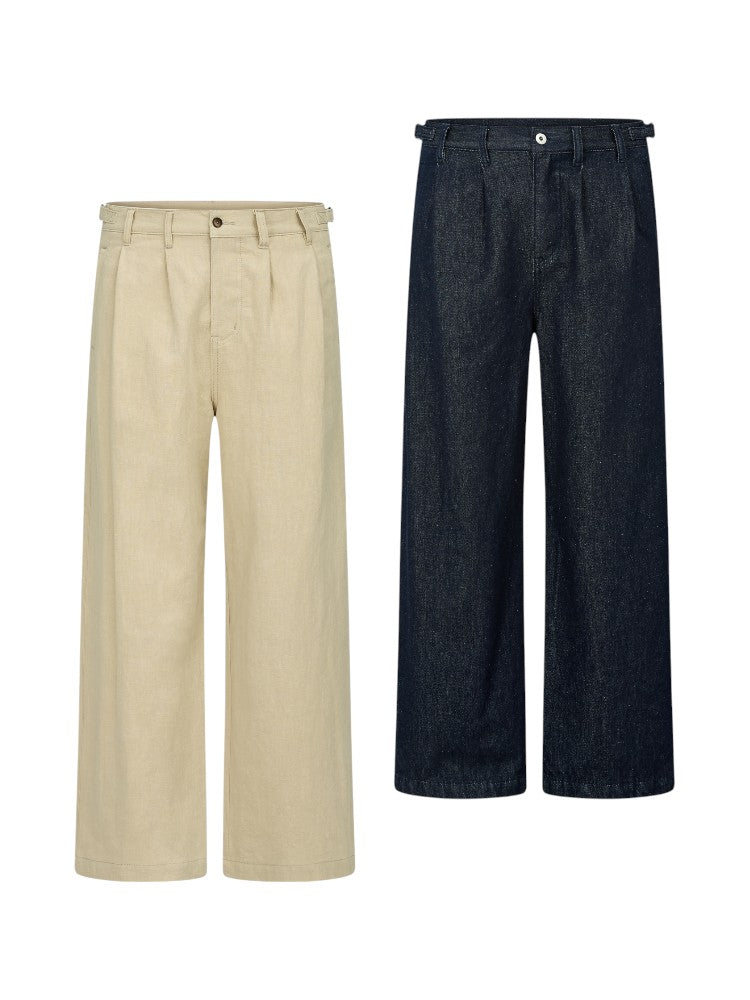 Green Cliff Ramie Linen Jeans