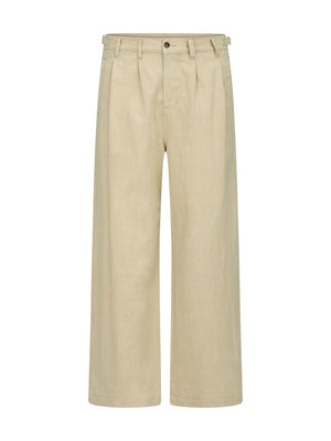 Green Cliff Ramie Linen Jeans