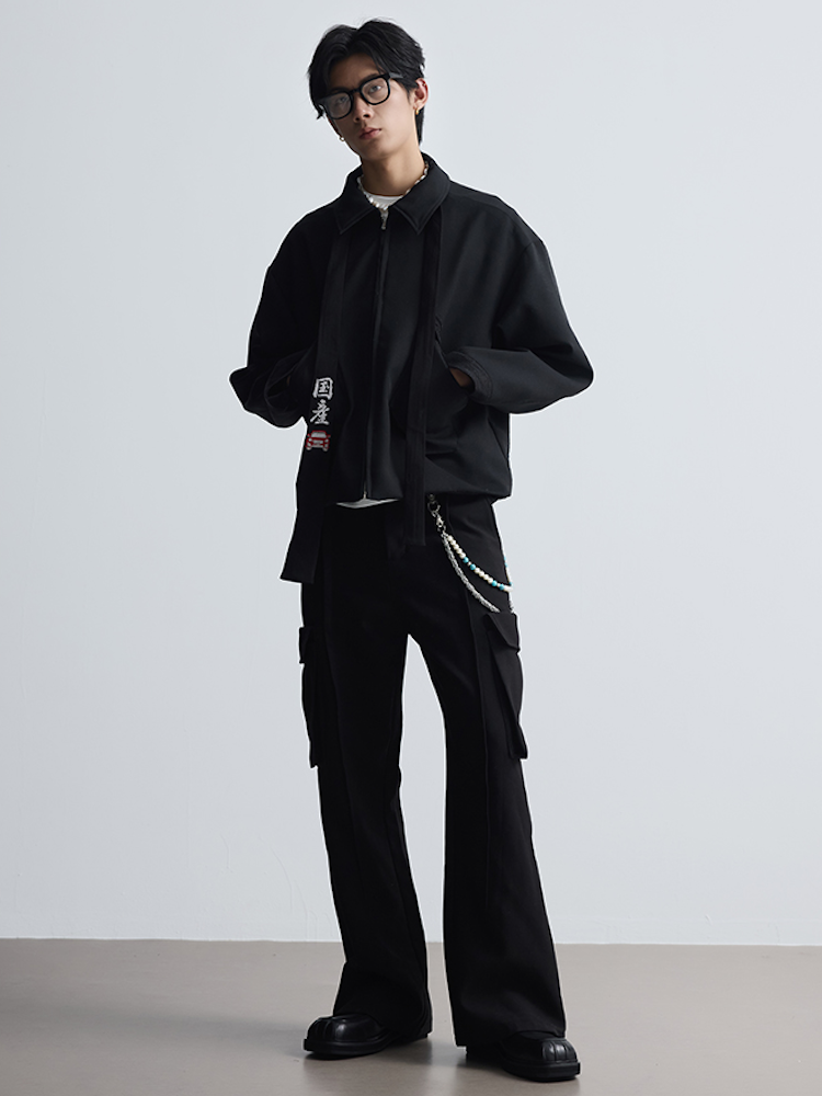 Wool Blend Workwear Suit Pants