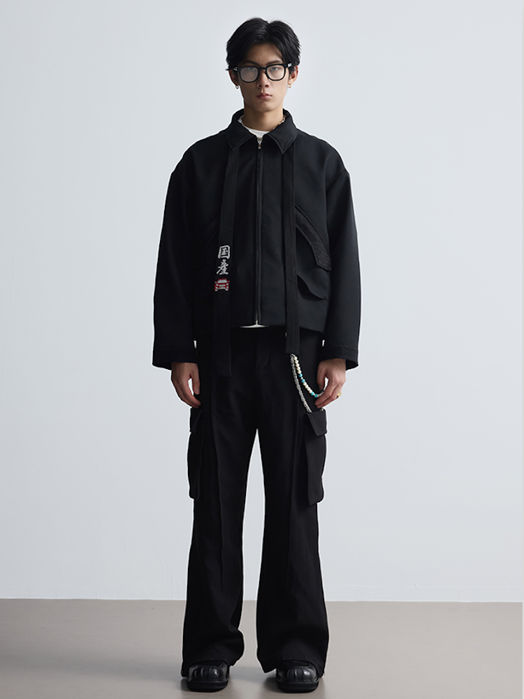 Wool Blend Workwear Suit Pants