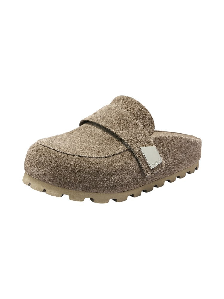 Fat Head Suede Mule Slippers