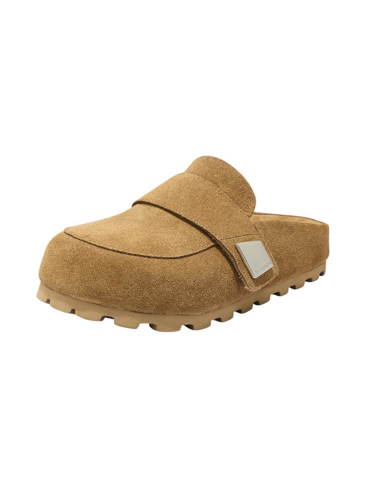 Fat Head Suede Mule Slippers
