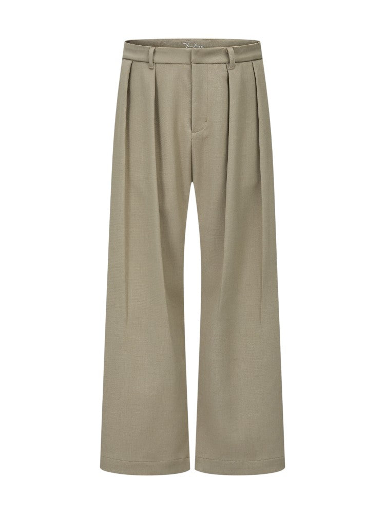 Houndstooth Wool Suit Pants