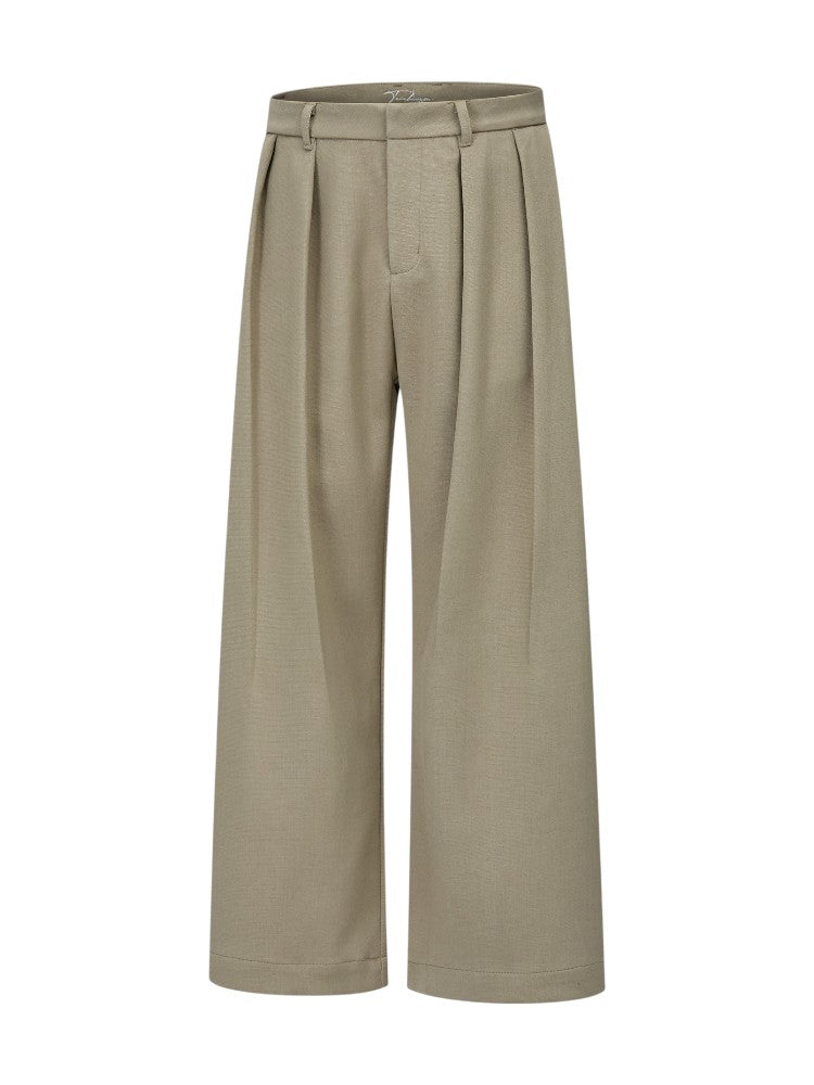 Houndstooth Wool Suit Pants