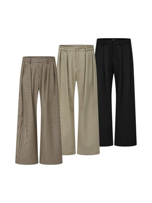 Houndstooth Wool Suit Pants