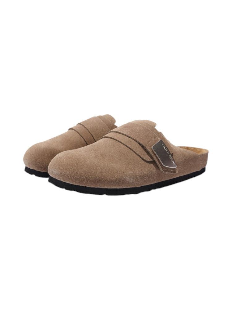Cowhide Mule Commuter Slippers