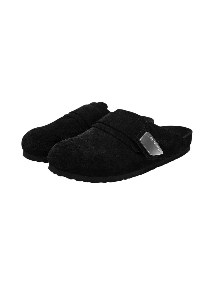 Cowhide Mule Commuter Slippers