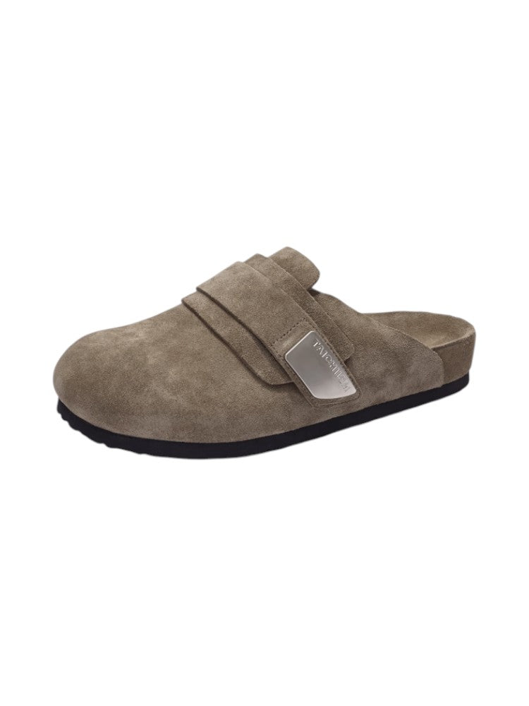 Cowhide Mule Commuter Slippers
