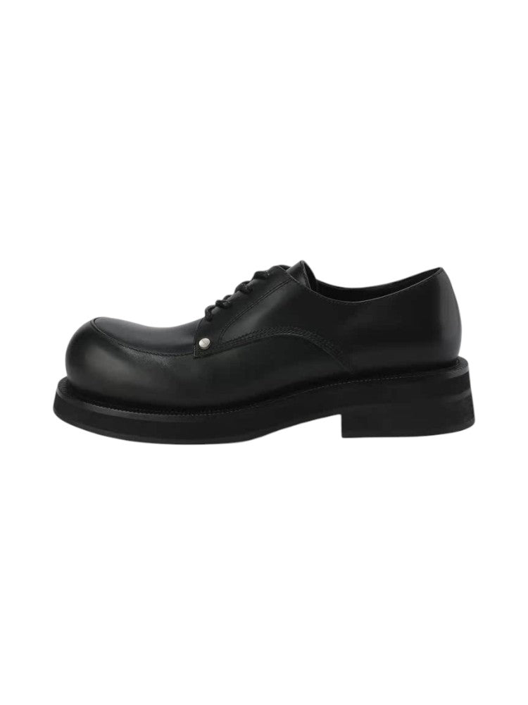 Derby Rivet Leather Shoes