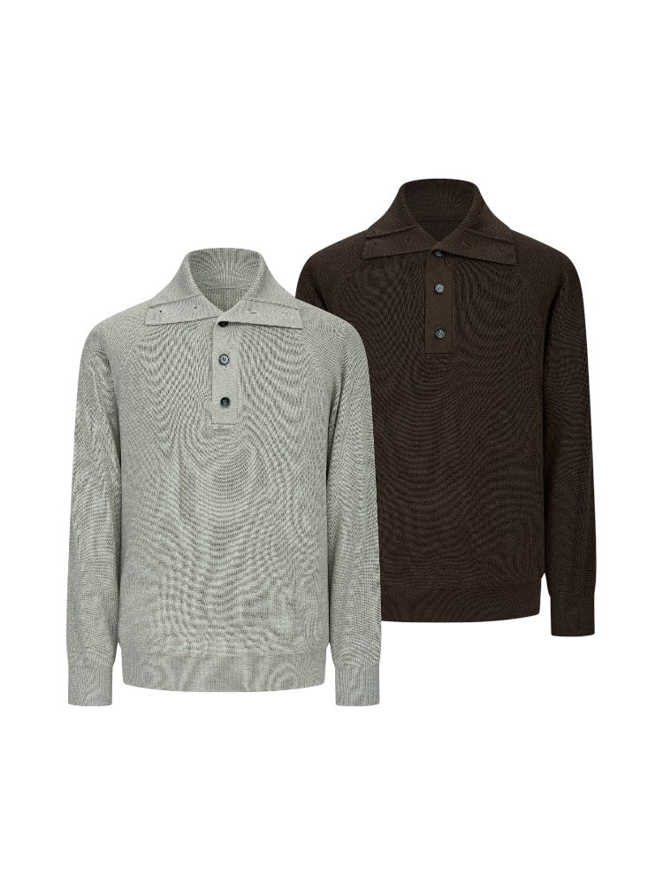 Three-Form Wool Sweater