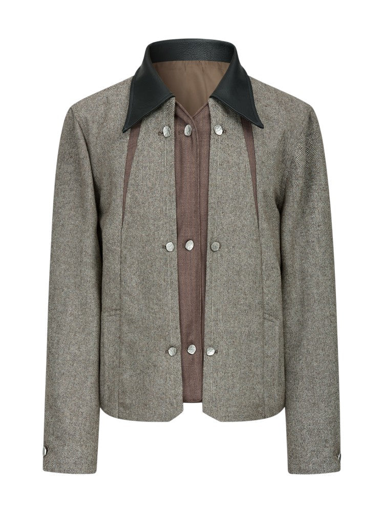 Herringbone Wool Jacket