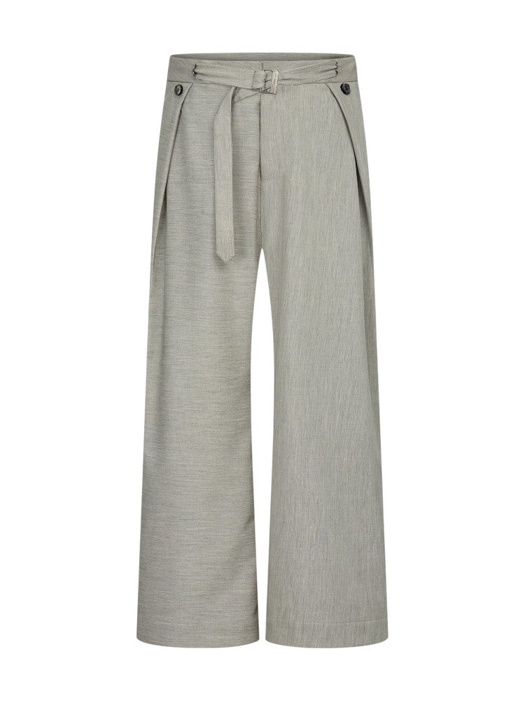 Linen Textured "Zen" Suit Pants