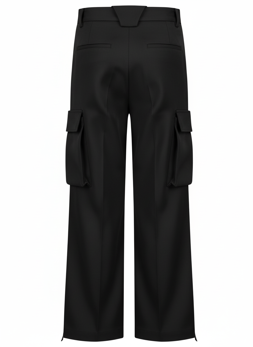 Wool Blend Workwear Suit Pants