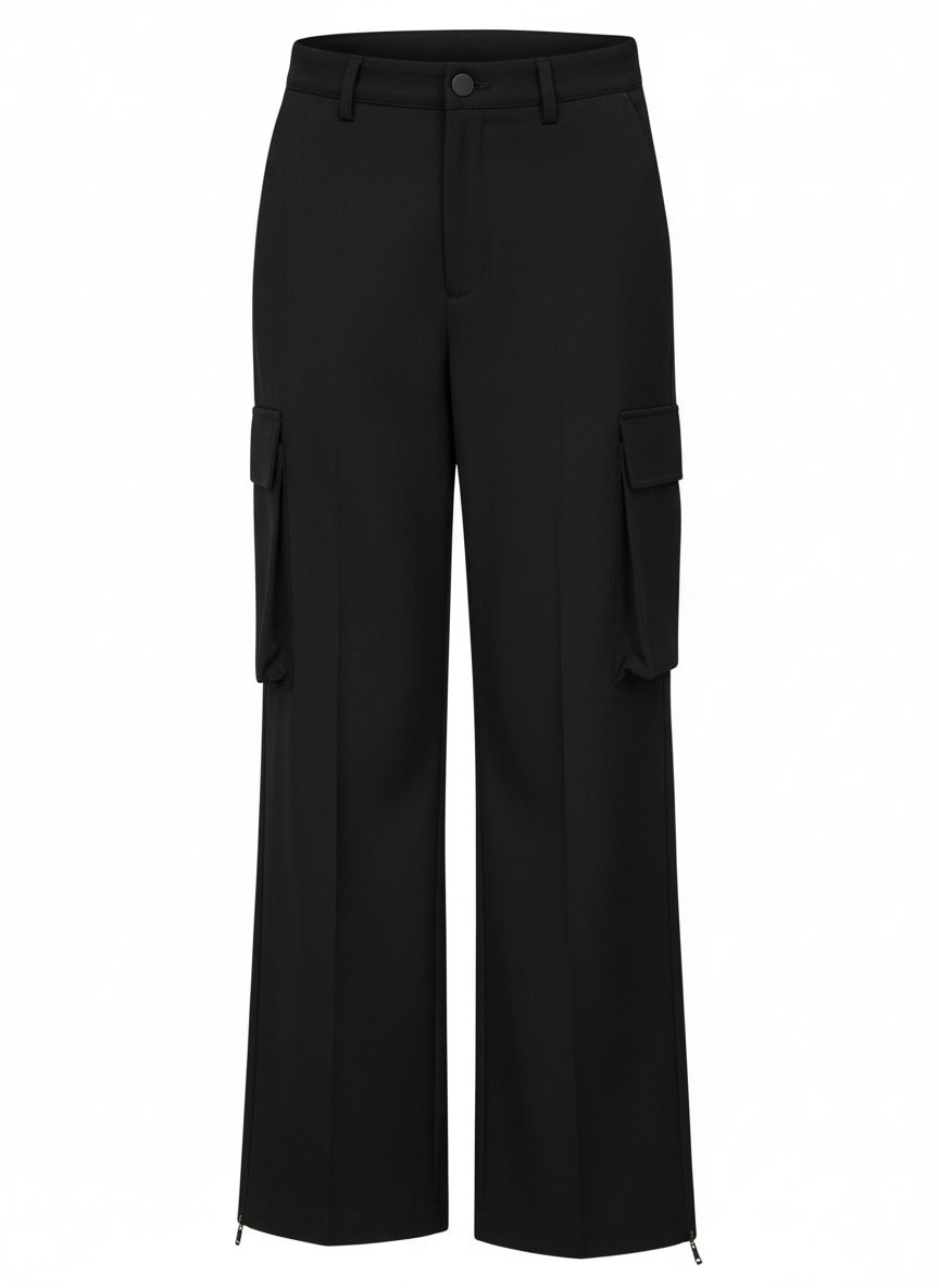 Wool Blend Workwear Suit Pants