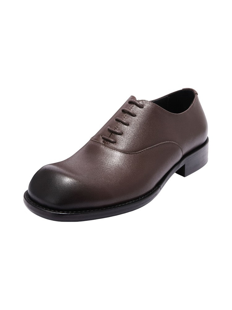 Smoked Leather Derby Shoes