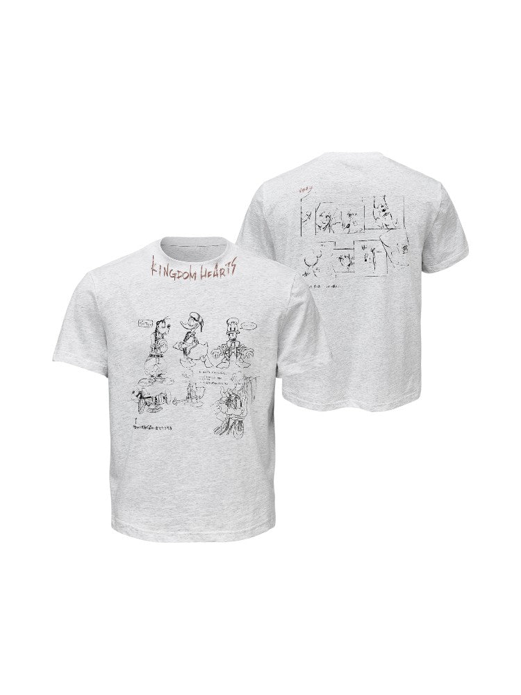 "Kingdom Hearts" Mickey Print Short-Sleeve T-Shirt