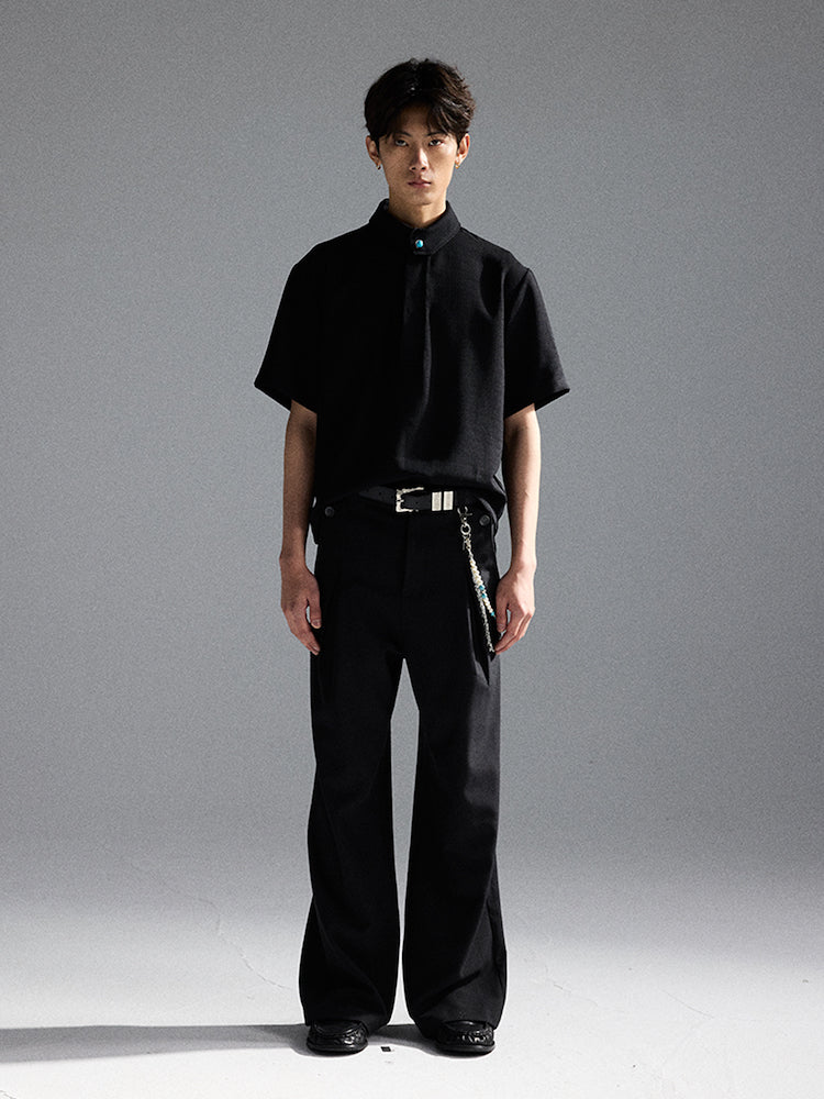 "White Green Sword" Polo Short-Sleeve Shirt