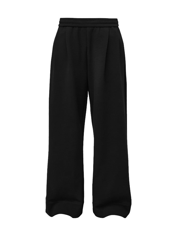 Soft Glutinous Casual Baggy Pleated Elastic Cleanfit Sweatpants