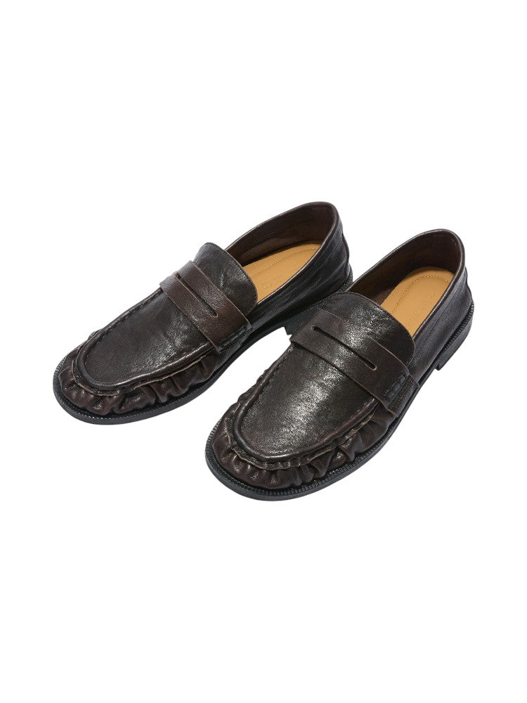 Horsehide Washed Loafers