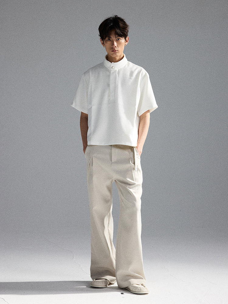 "White Green Sword" Polo Short-Sleeve Shirt