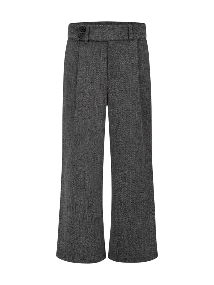 Buttons Draped Suit Pants