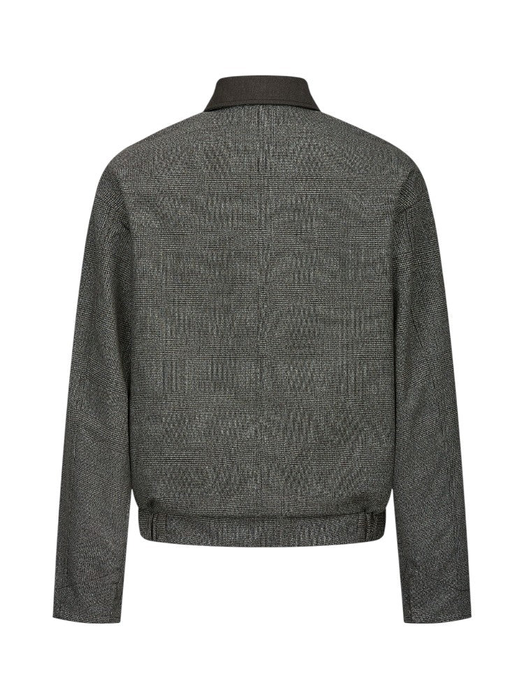 Wool Houndstooth Reversible Jacket