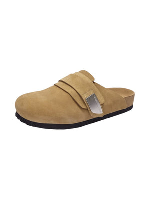 Cowhide Mule Commuter Slippers
