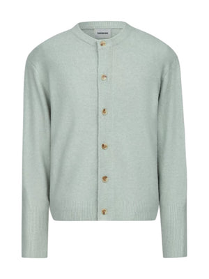 Wool Blend Button-Up Cardigan