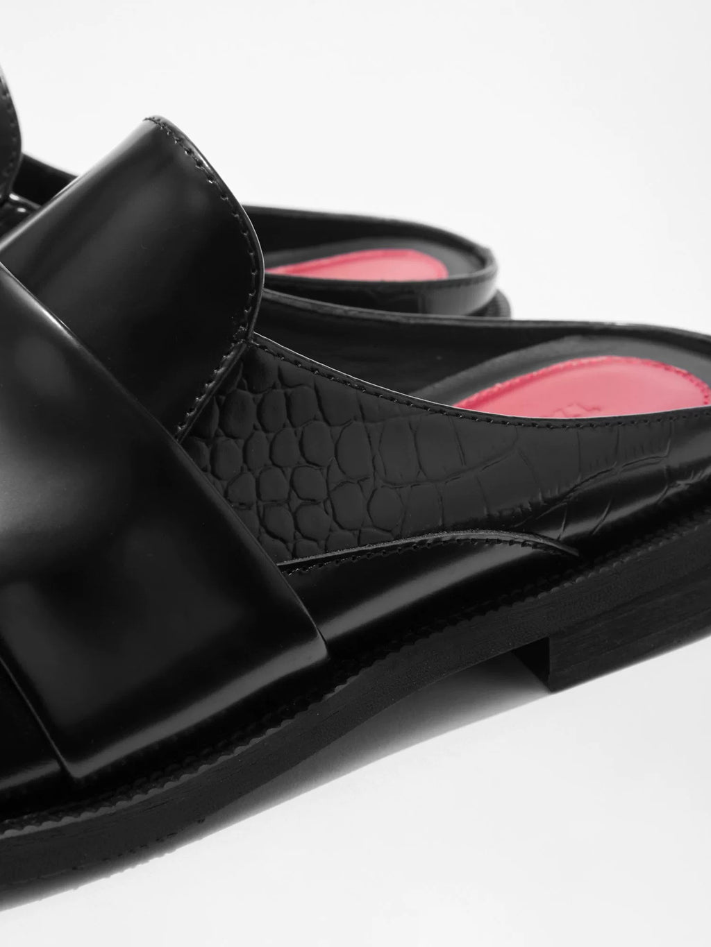 Red Inner Thick-Soled Loafers