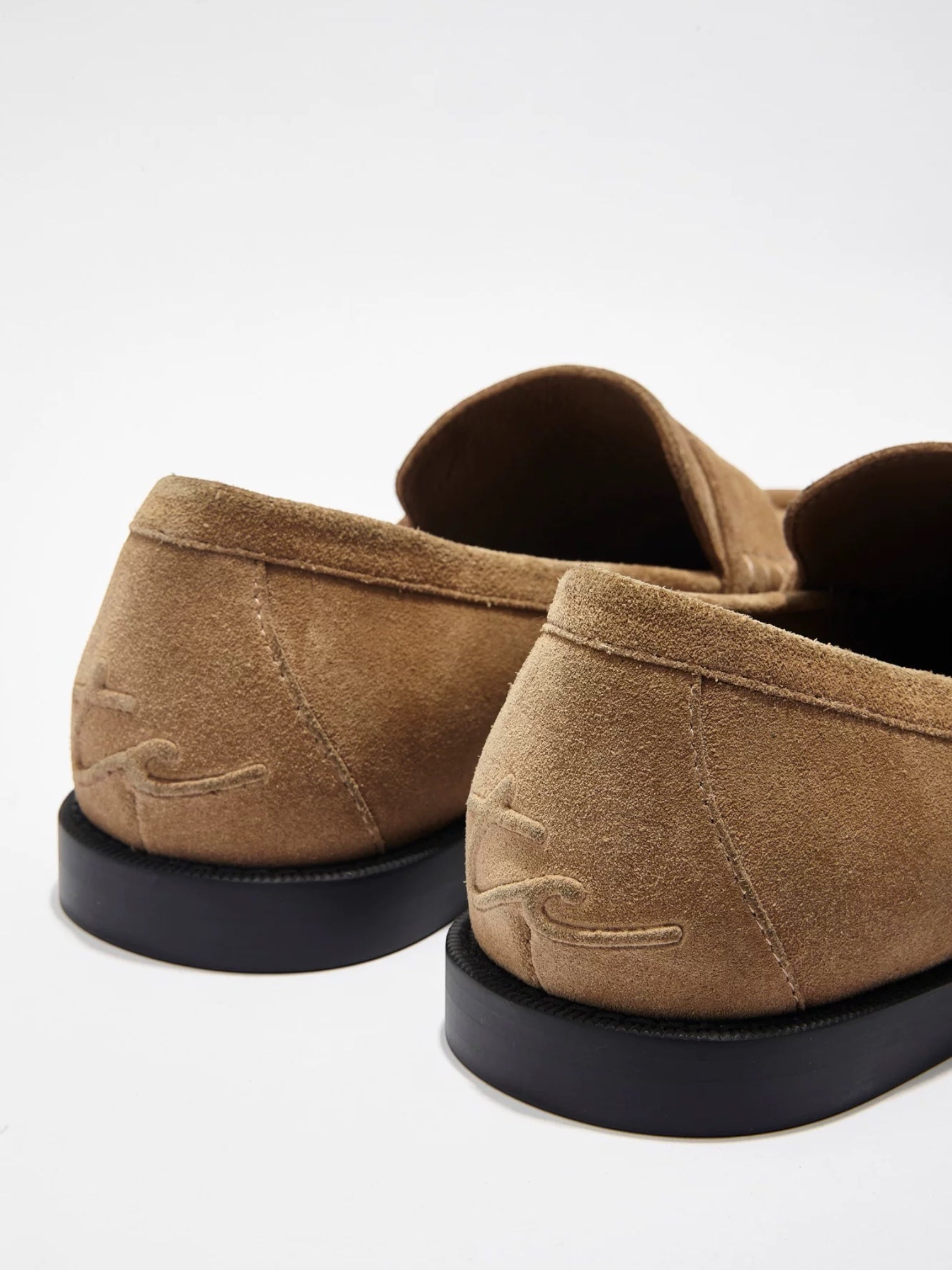 Suede Thin-Sole Loafers