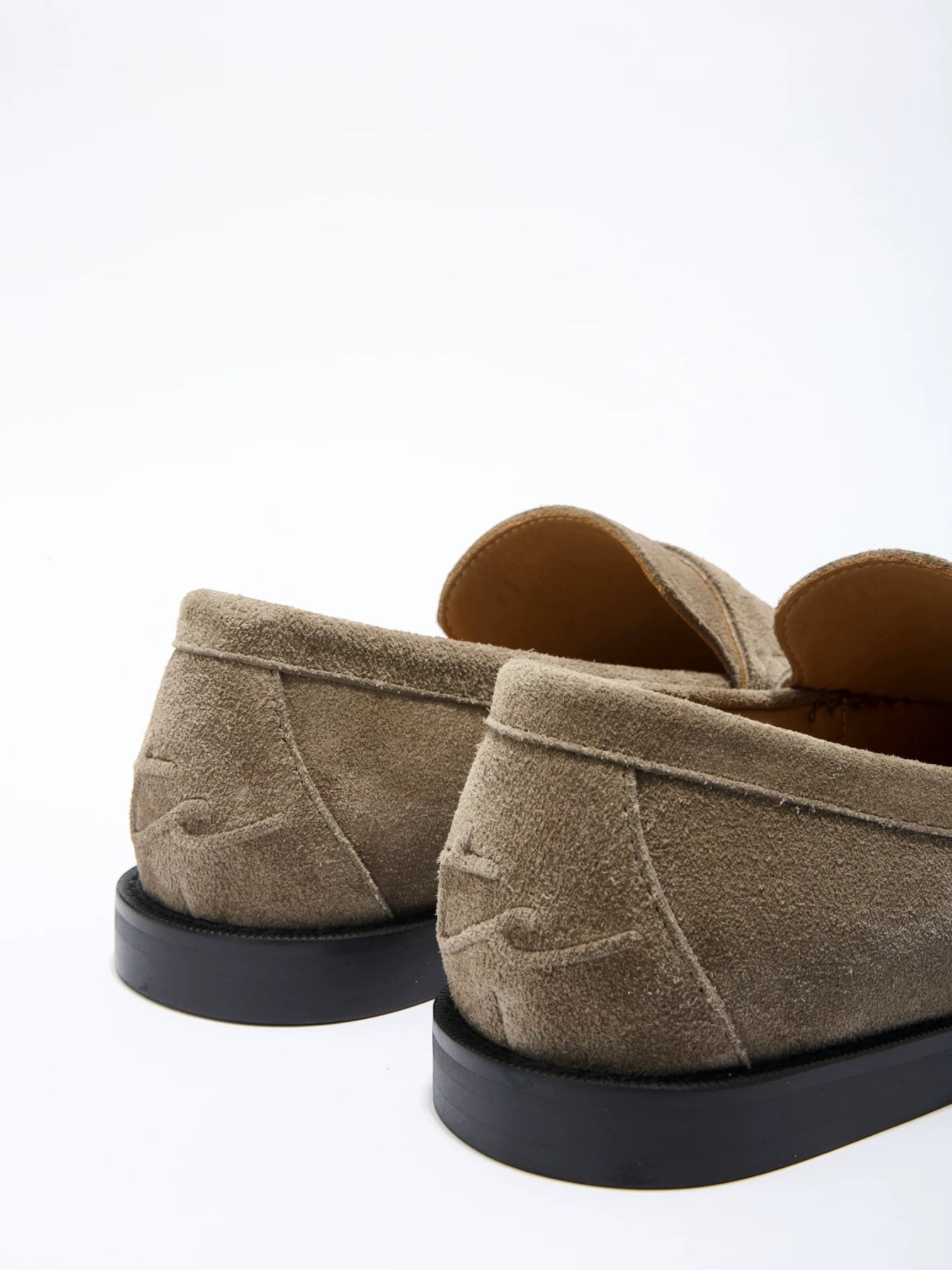Suede Thin-Sole Loafers