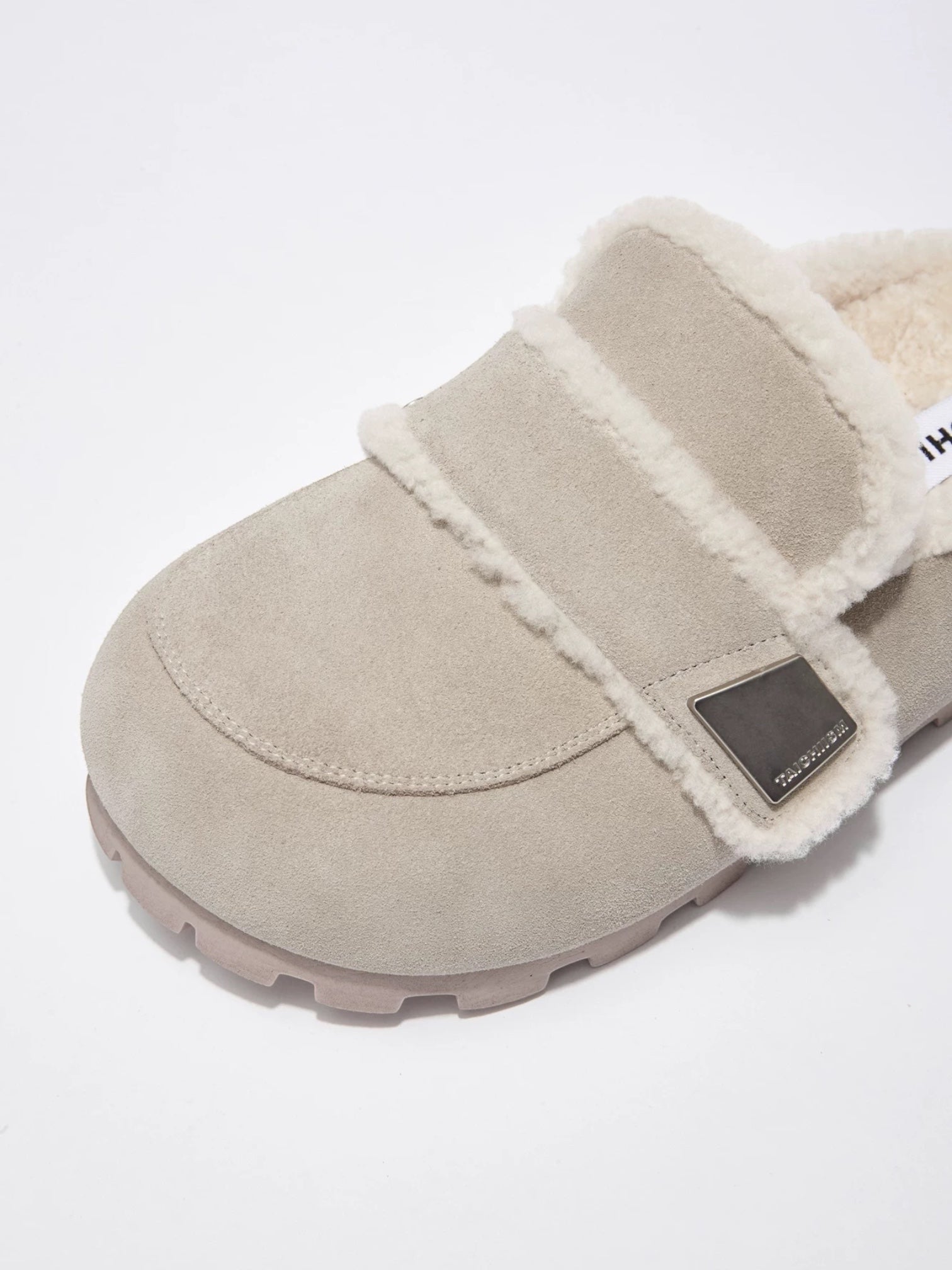 Wool Padded Fat Head Fur Slippers