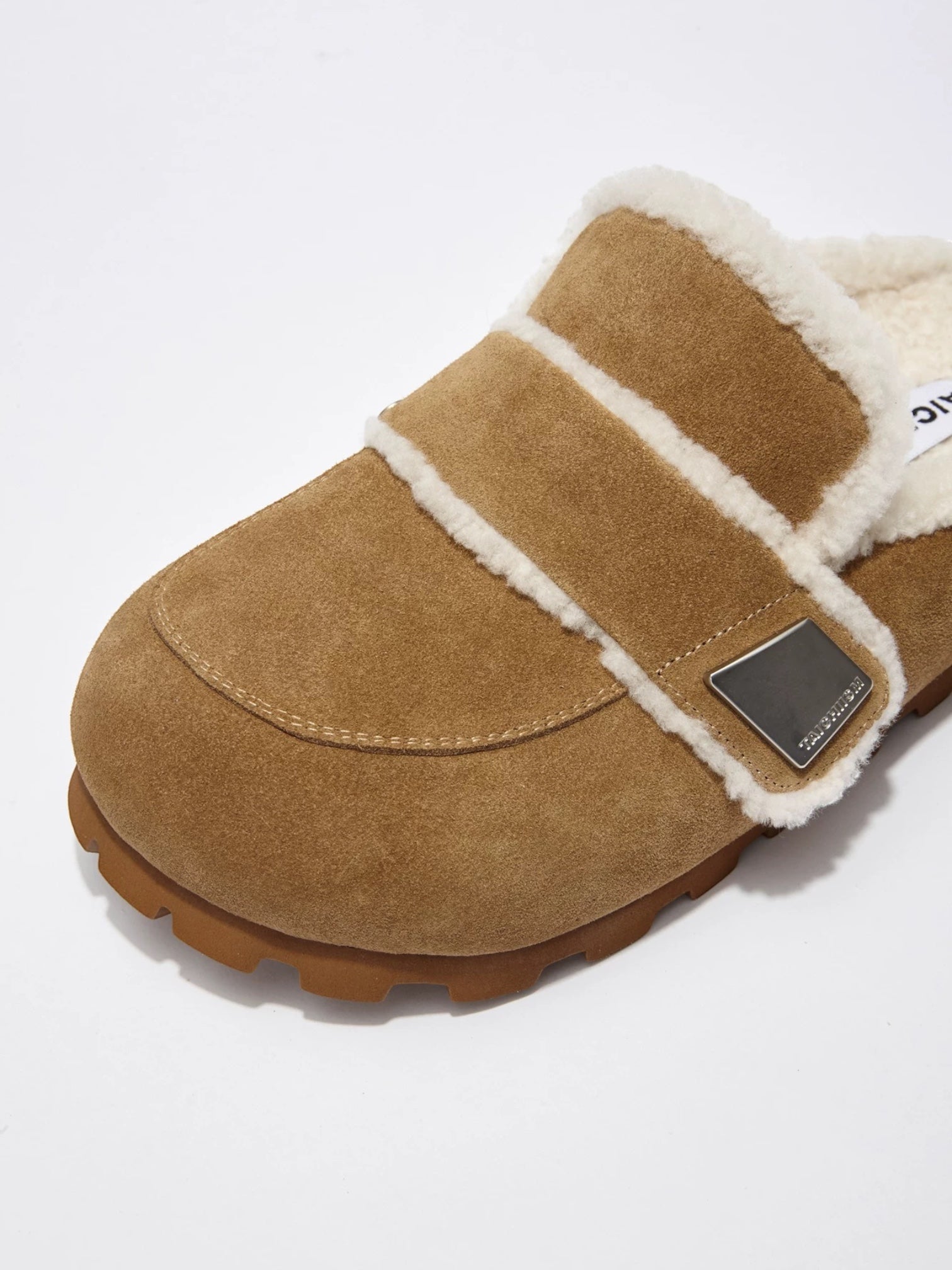 Wool Padded Fat Head Fur Slippers