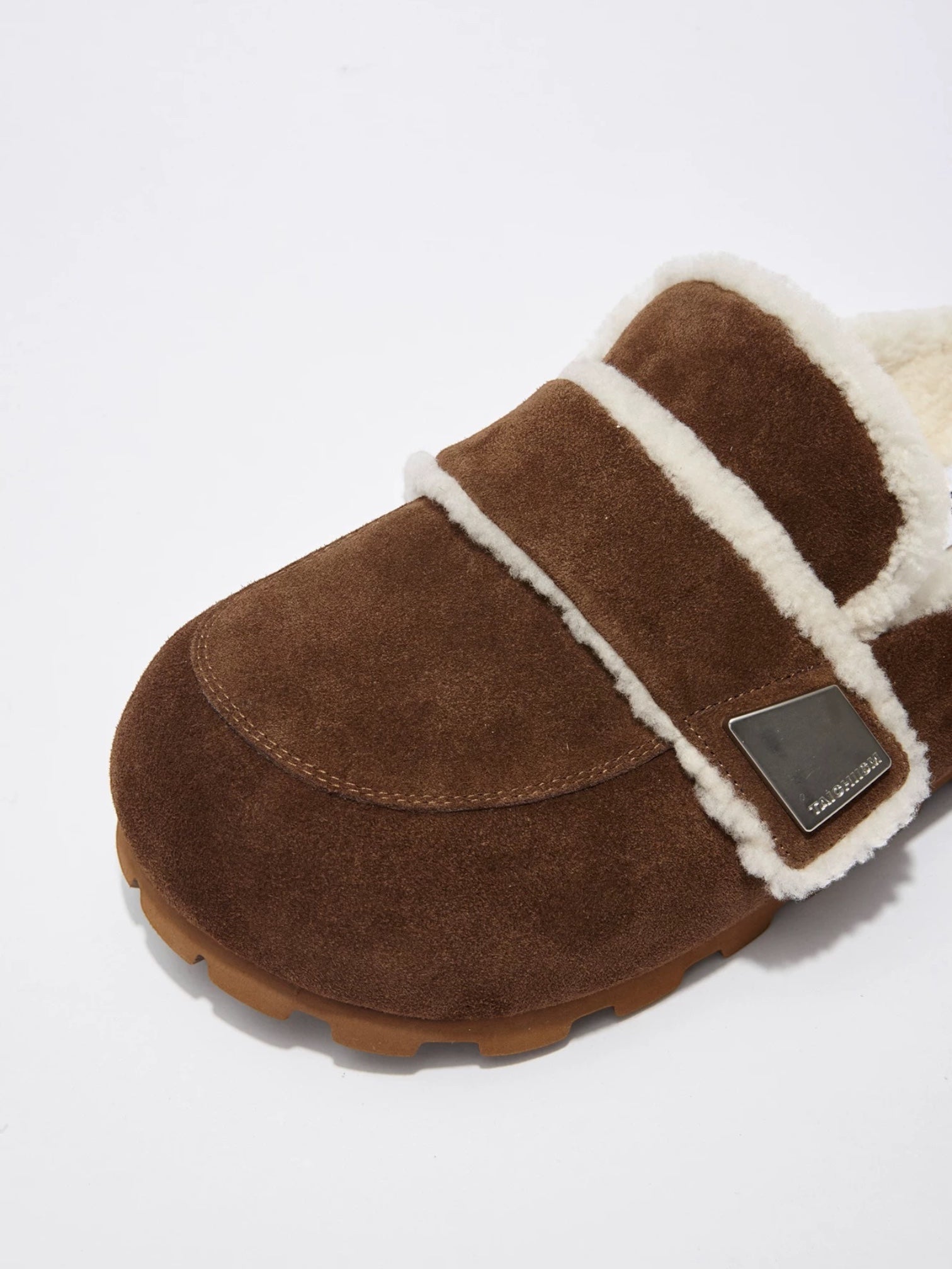 Wool Padded Fat Head Fur Slippers